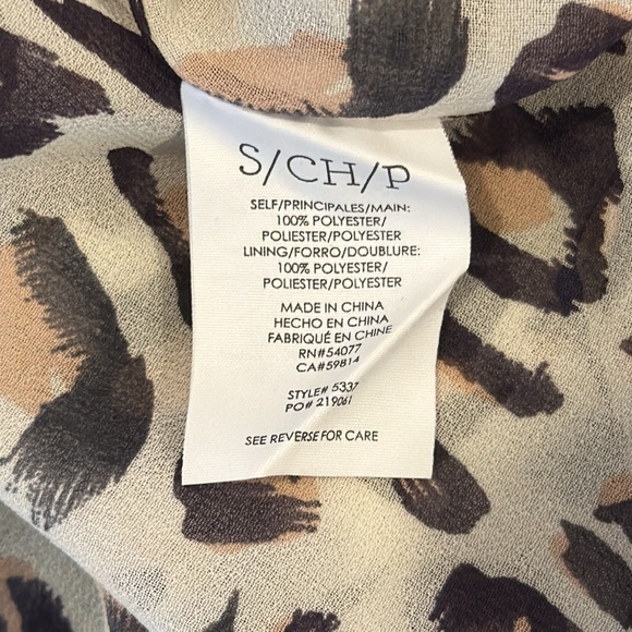 Cabi hi low double layer sheer blouse - Picture 6 of 6